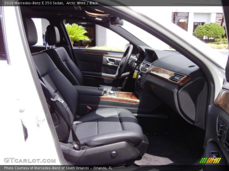 Arctic White / Black 2010 Mercedes-Benz E 350 Sedan