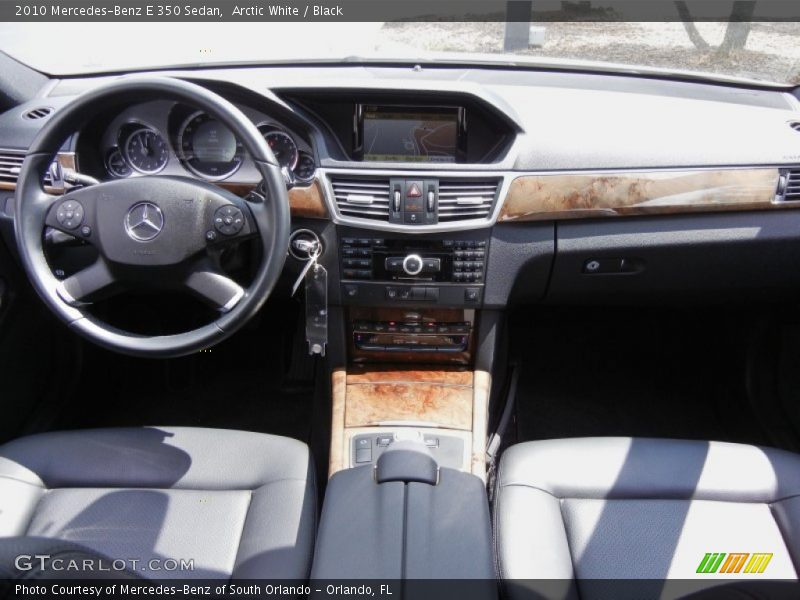 Arctic White / Black 2010 Mercedes-Benz E 350 Sedan