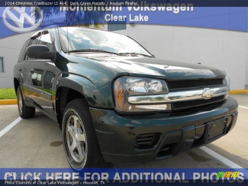 Dark Green Metallic / Medium Pewter 2004 Chevrolet TrailBlazer LS 4x4