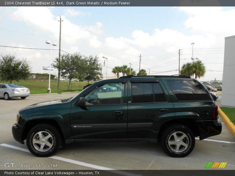 Dark Green Metallic / Medium Pewter 2004 Chevrolet TrailBlazer LS 4x4