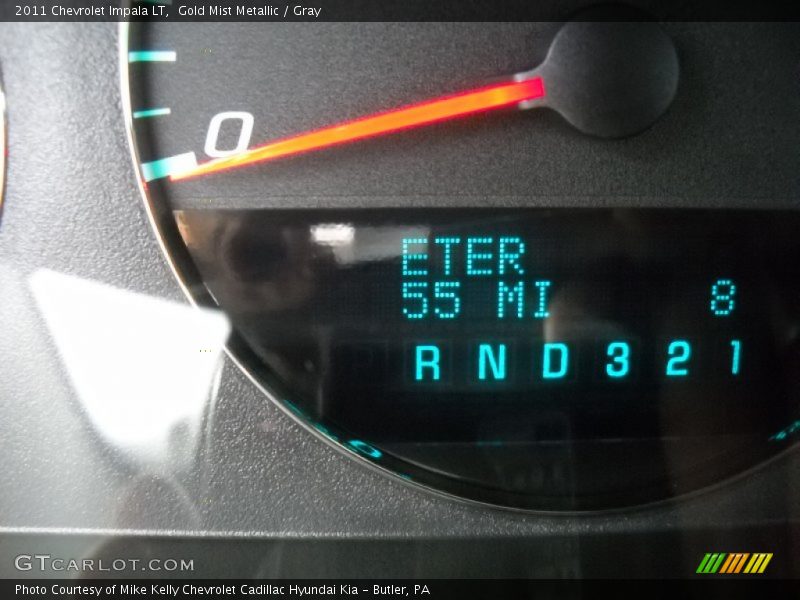 Gold Mist Metallic / Gray 2011 Chevrolet Impala LT