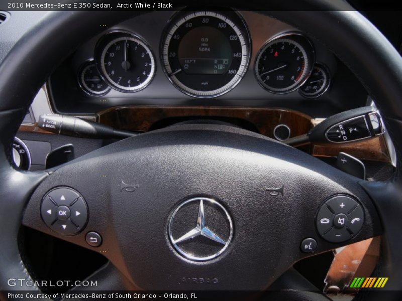 Arctic White / Black 2010 Mercedes-Benz E 350 Sedan