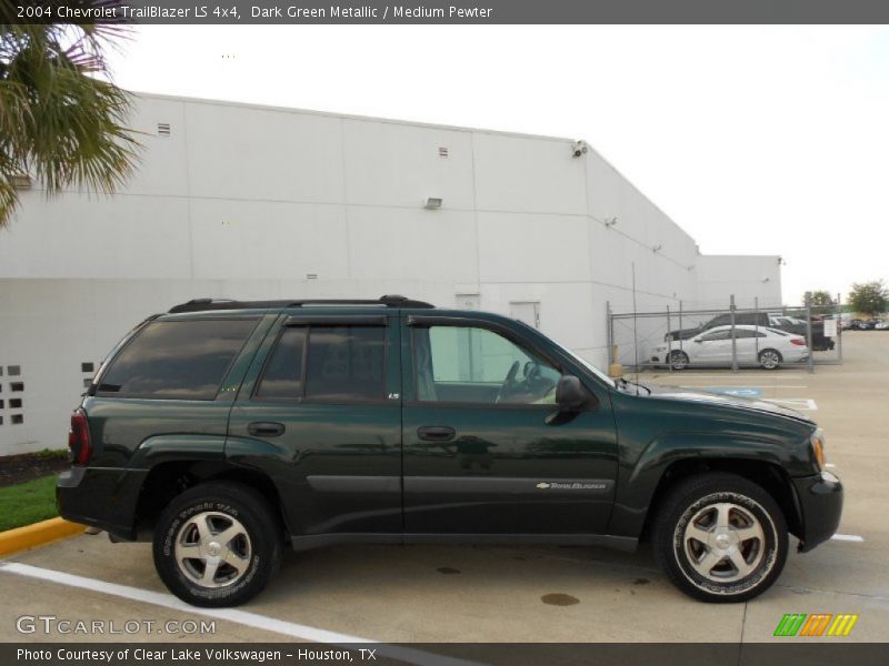 Dark Green Metallic / Medium Pewter 2004 Chevrolet TrailBlazer LS 4x4