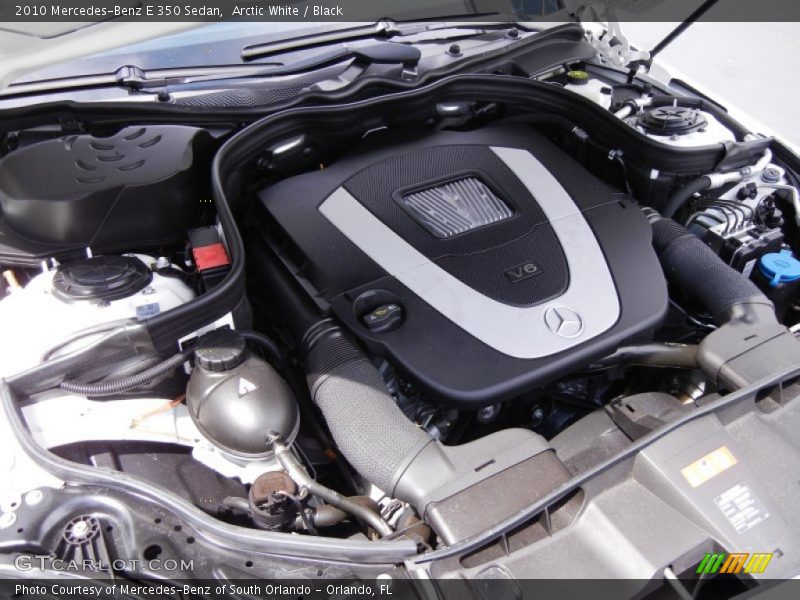 Arctic White / Black 2010 Mercedes-Benz E 350 Sedan