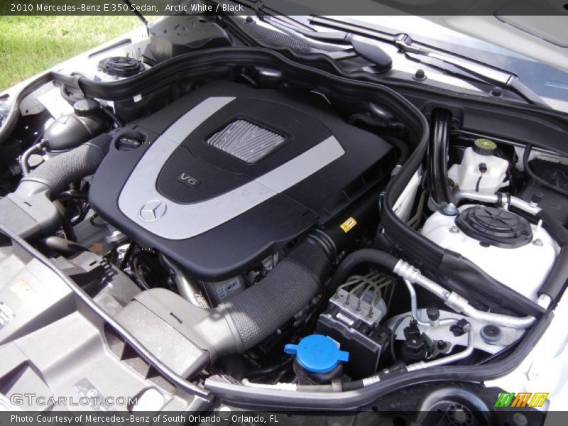 Arctic White / Black 2010 Mercedes-Benz E 350 Sedan