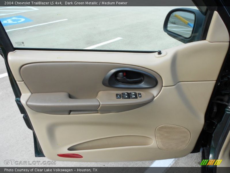 Dark Green Metallic / Medium Pewter 2004 Chevrolet TrailBlazer LS 4x4