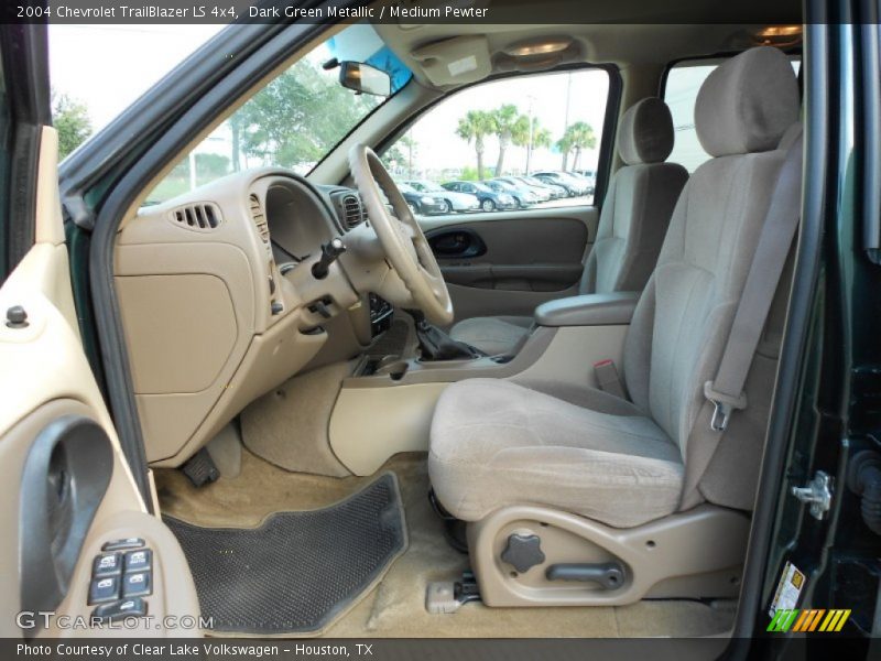 Dark Green Metallic / Medium Pewter 2004 Chevrolet TrailBlazer LS 4x4