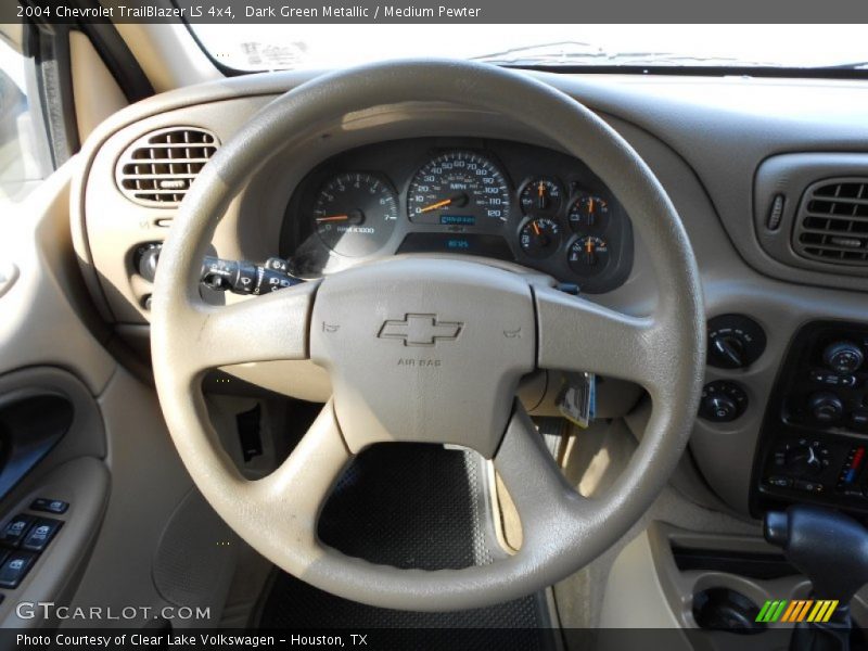 Dark Green Metallic / Medium Pewter 2004 Chevrolet TrailBlazer LS 4x4
