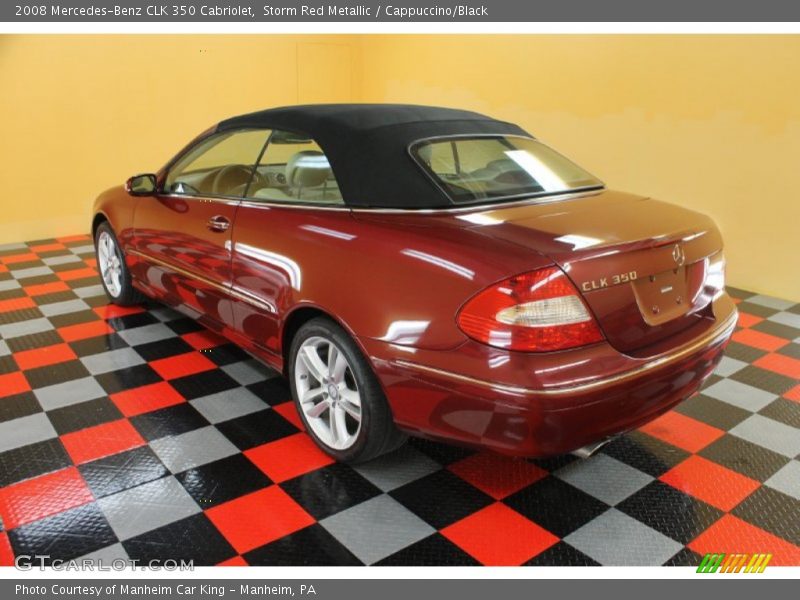 Storm Red Metallic / Cappuccino/Black 2008 Mercedes-Benz CLK 350 Cabriolet