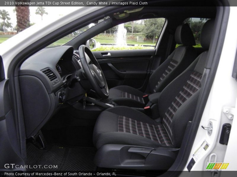  2010 Jetta TDI Cup Street Edition Interlagos Plaid Cloth Interior