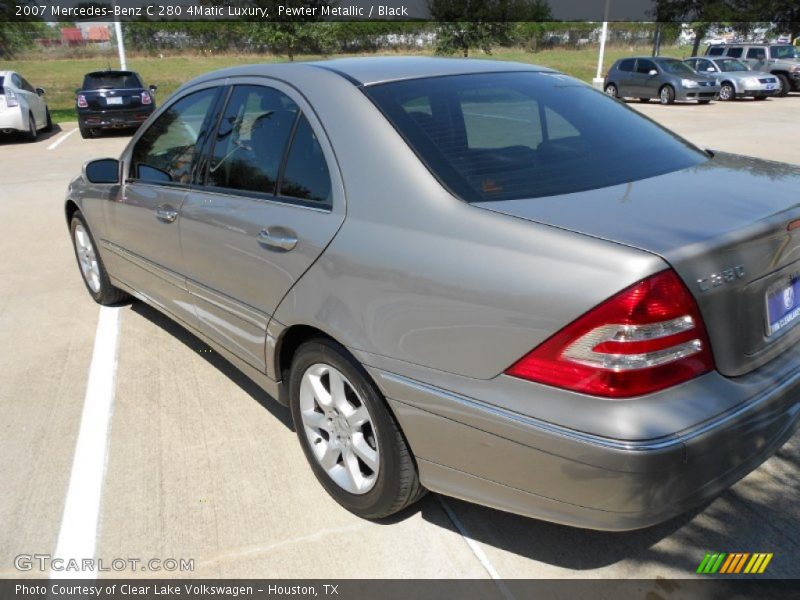 Pewter Metallic / Black 2007 Mercedes-Benz C 280 4Matic Luxury