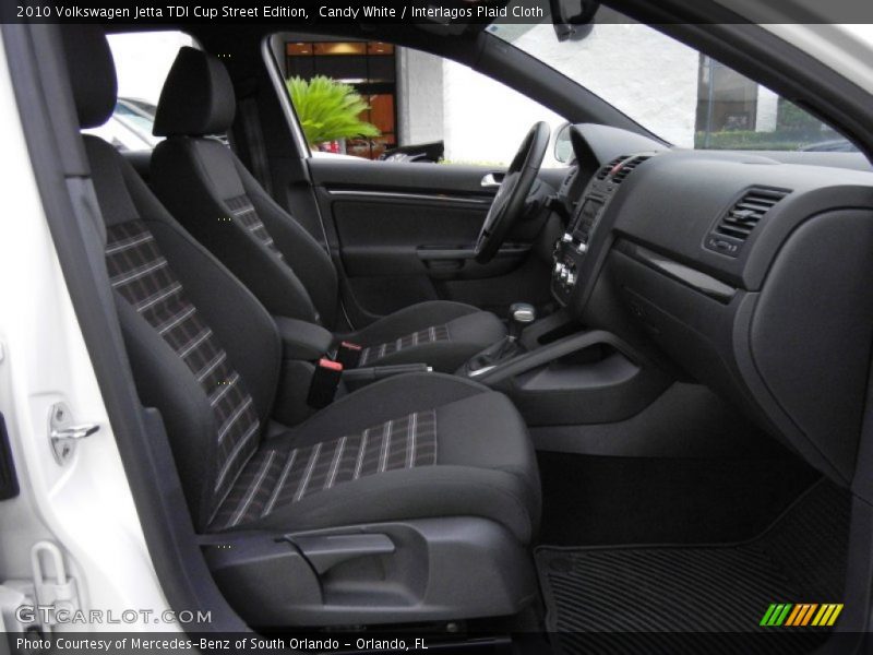  2010 Jetta TDI Cup Street Edition Interlagos Plaid Cloth Interior