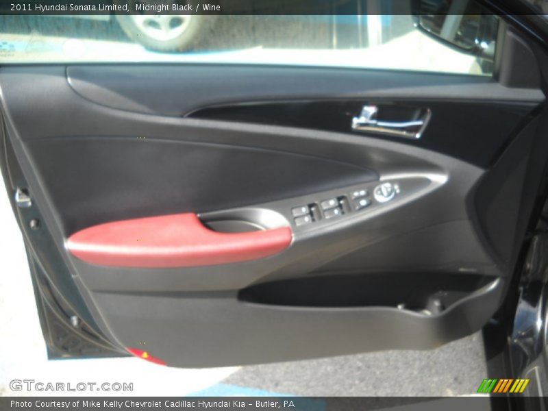 Midnight Black / Wine 2011 Hyundai Sonata Limited
