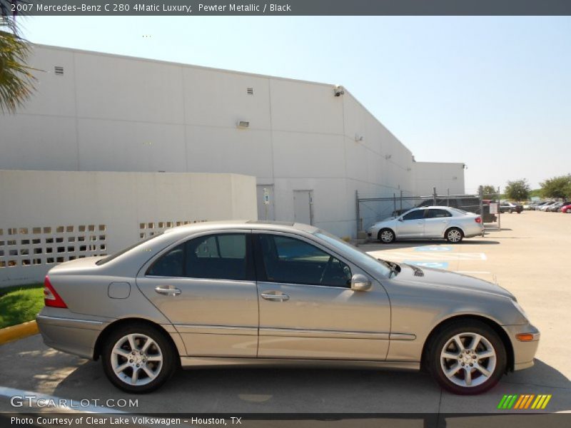 Pewter Metallic / Black 2007 Mercedes-Benz C 280 4Matic Luxury