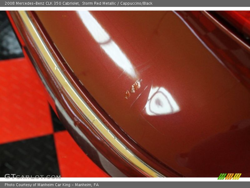 Storm Red Metallic / Cappuccino/Black 2008 Mercedes-Benz CLK 350 Cabriolet