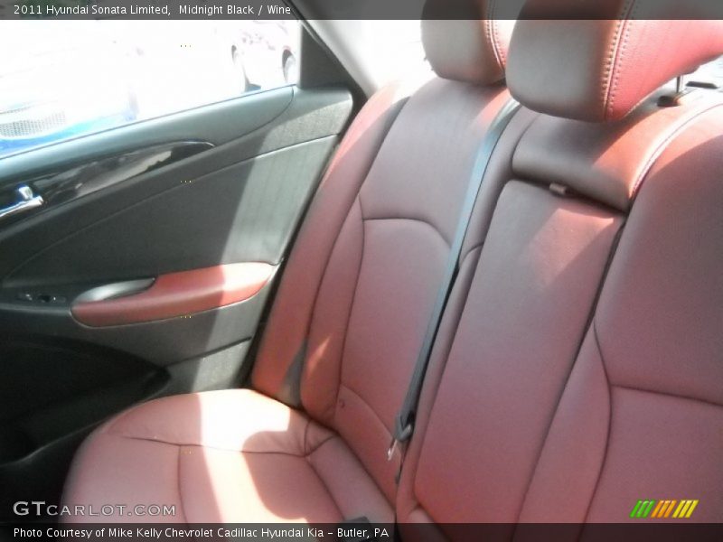 Midnight Black / Wine 2011 Hyundai Sonata Limited