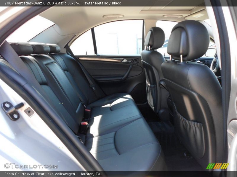 Pewter Metallic / Black 2007 Mercedes-Benz C 280 4Matic Luxury