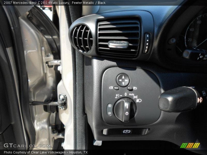 Pewter Metallic / Black 2007 Mercedes-Benz C 280 4Matic Luxury