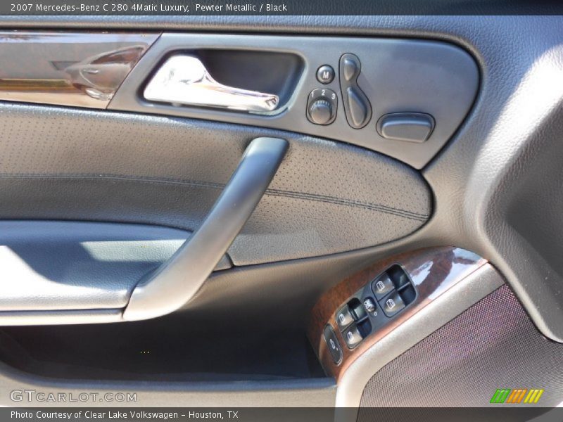 Pewter Metallic / Black 2007 Mercedes-Benz C 280 4Matic Luxury