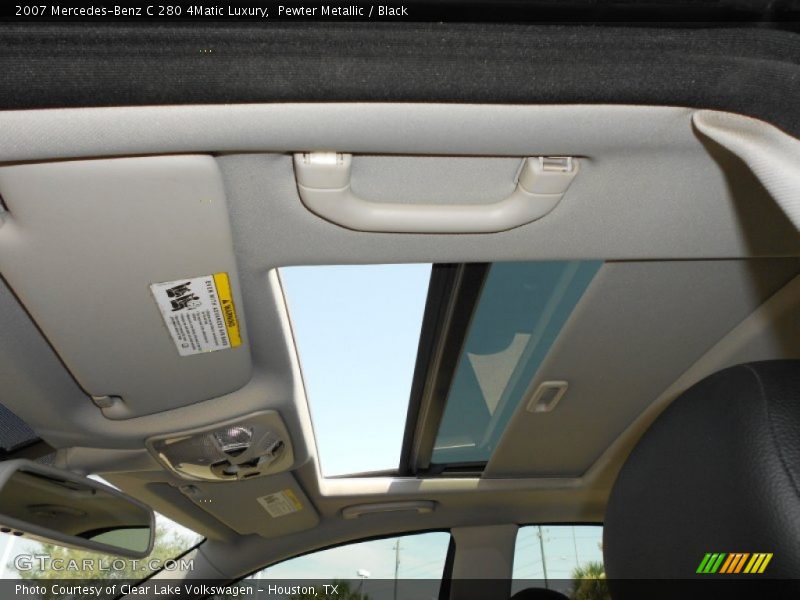 Pewter Metallic / Black 2007 Mercedes-Benz C 280 4Matic Luxury