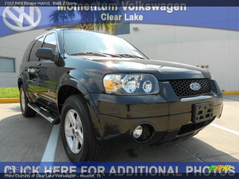 Black / Ebony 2007 Ford Escape Hybrid