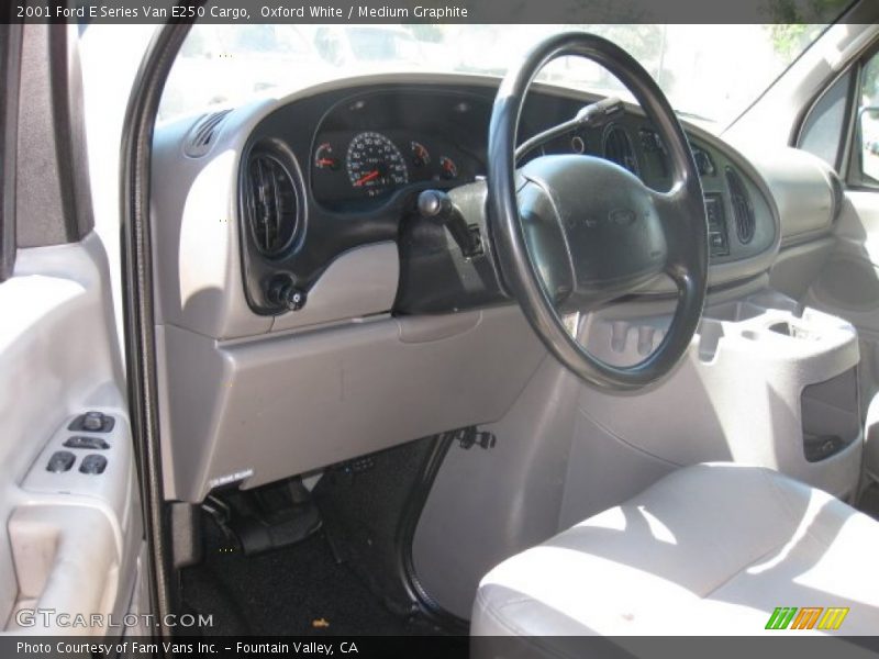 Oxford White / Medium Graphite 2001 Ford E Series Van E250 Cargo