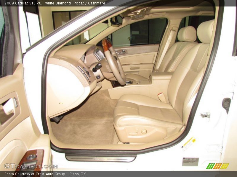 White Diamond Tricoat / Cashmere 2009 Cadillac STS V8
