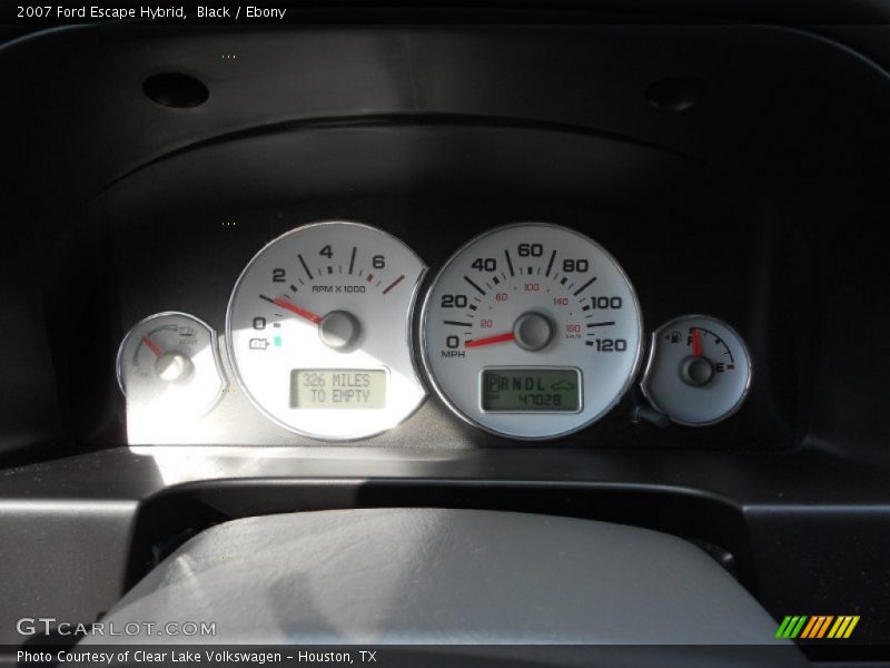 Black / Ebony 2007 Ford Escape Hybrid