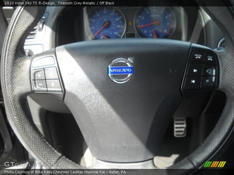 Titanium Grey Metallic / Off Black 2010 Volvo S40 T5 R-Design