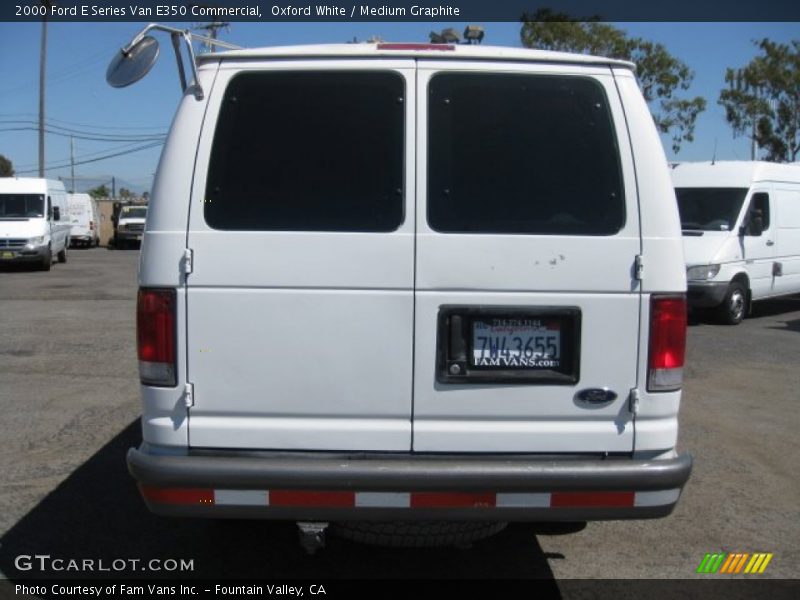 Oxford White / Medium Graphite 2000 Ford E Series Van E350 Commercial
