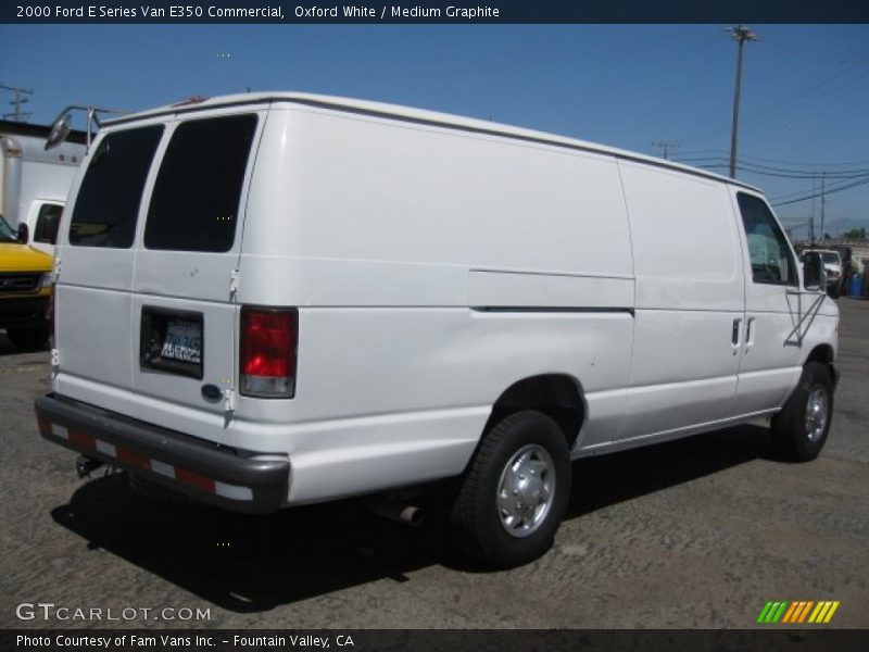 Oxford White / Medium Graphite 2000 Ford E Series Van E350 Commercial
