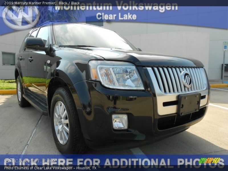 Black / Black 2009 Mercury Mariner Premier