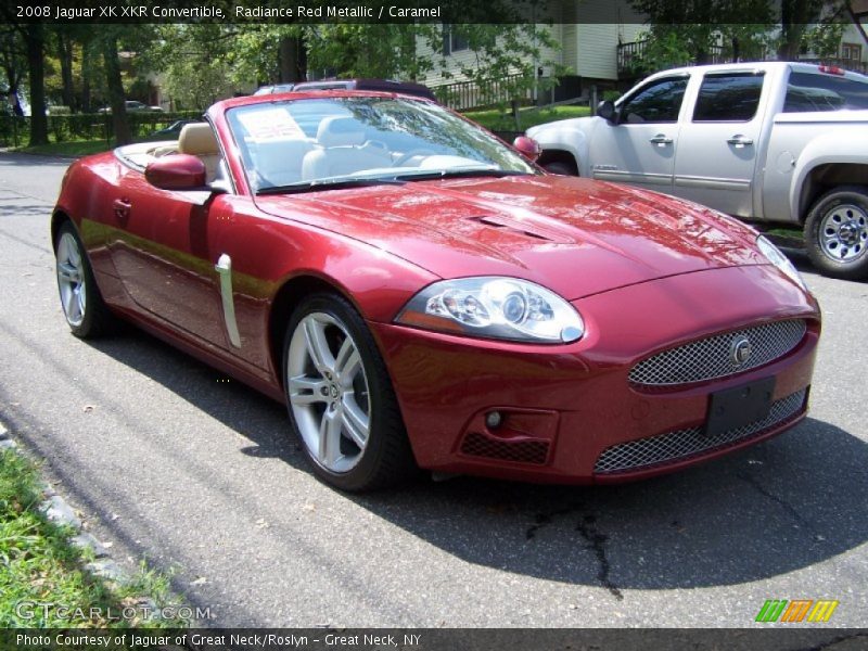 Radiance Red Metallic / Caramel 2008 Jaguar XK XKR Convertible