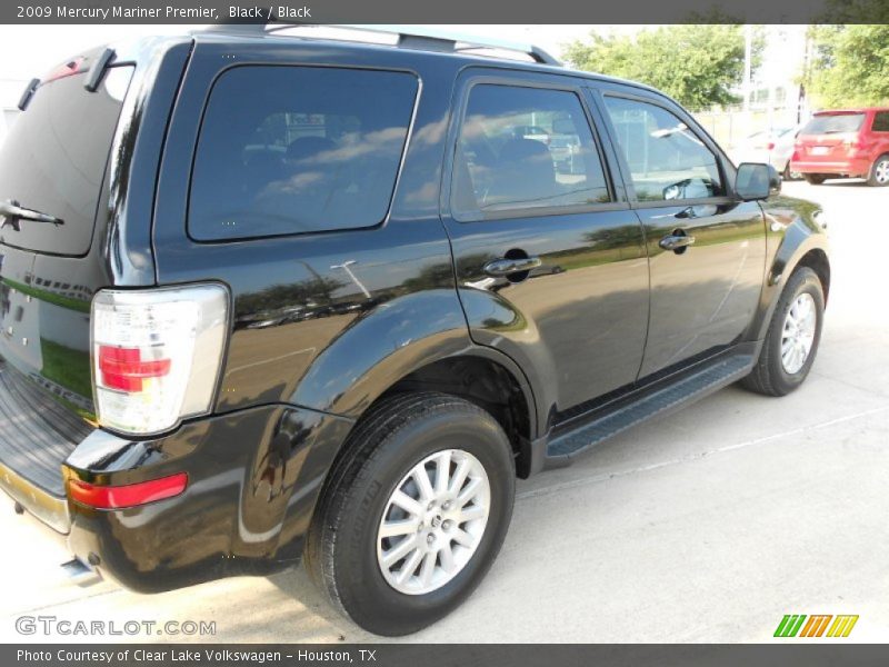 Black / Black 2009 Mercury Mariner Premier