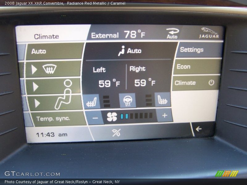 Controls of 2008 XK XKR Convertible