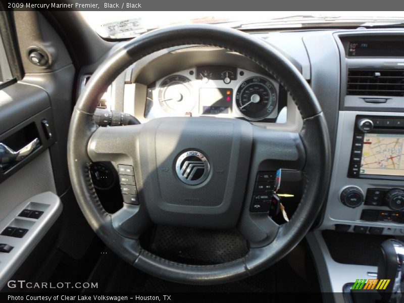 Black / Black 2009 Mercury Mariner Premier