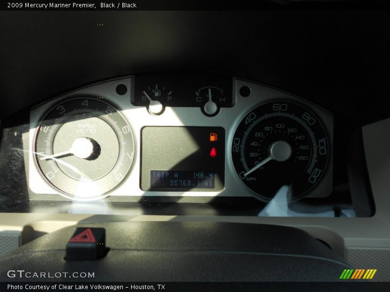 Black / Black 2009 Mercury Mariner Premier