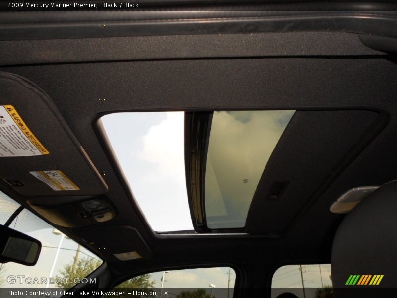 Black / Black 2009 Mercury Mariner Premier