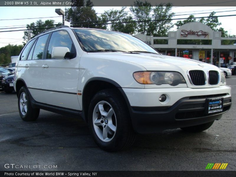 Alpine White / Gray 2003 BMW X5 3.0i