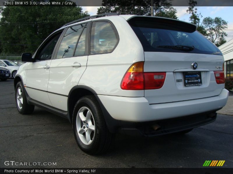 Alpine White / Gray 2003 BMW X5 3.0i