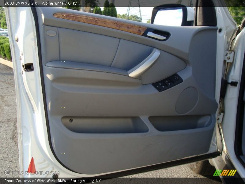 Alpine White / Gray 2003 BMW X5 3.0i