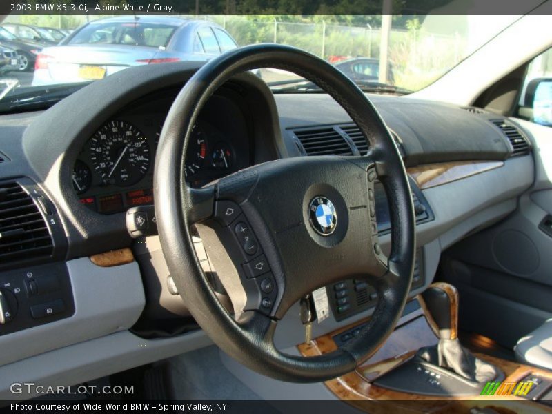 Alpine White / Gray 2003 BMW X5 3.0i