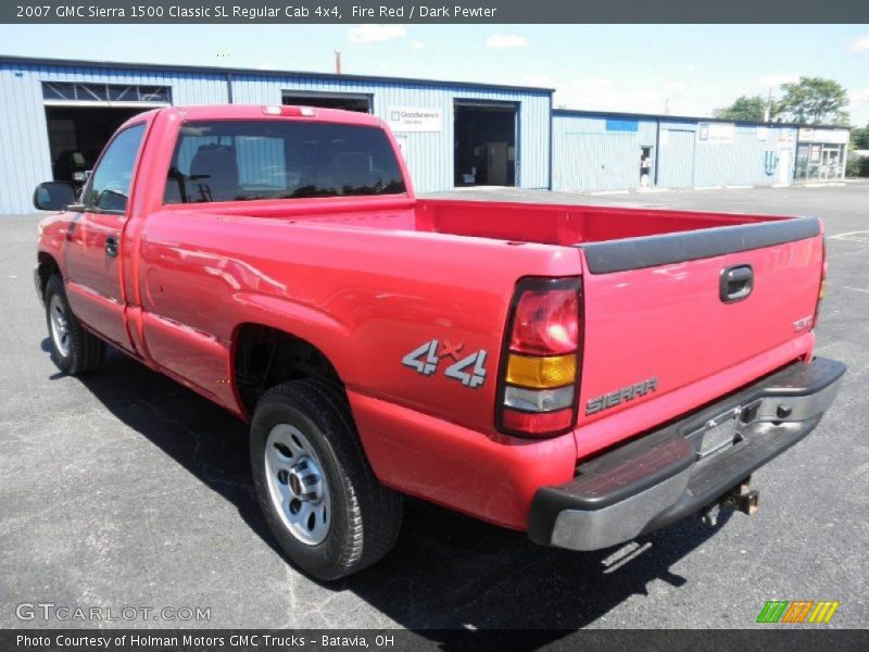 Fire Red / Dark Pewter 2007 GMC Sierra 1500 Classic SL Regular Cab 4x4