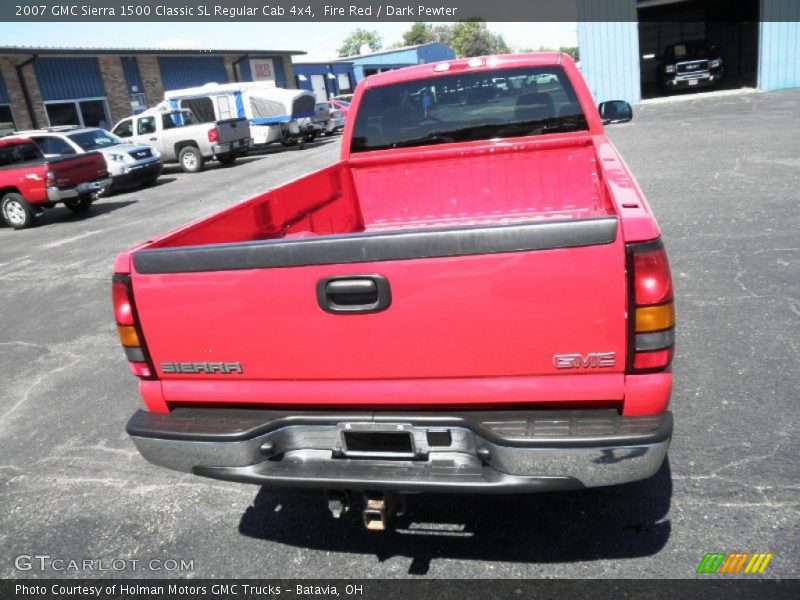 Fire Red / Dark Pewter 2007 GMC Sierra 1500 Classic SL Regular Cab 4x4