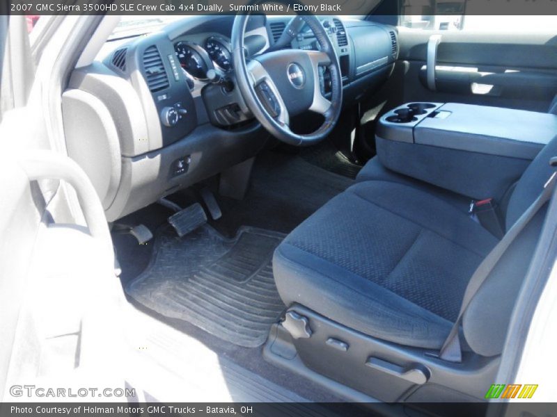 Summit White / Ebony Black 2007 GMC Sierra 3500HD SLE Crew Cab 4x4 Dually