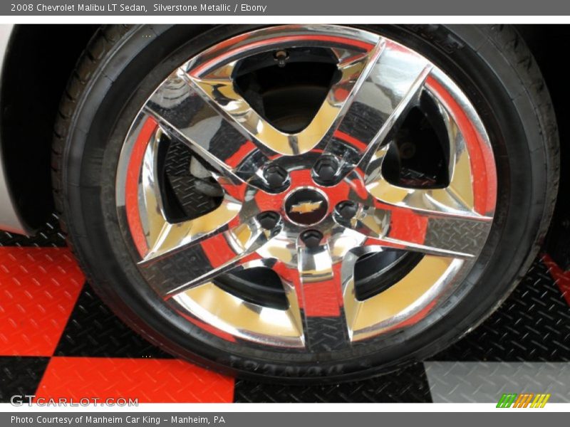Silverstone Metallic / Ebony 2008 Chevrolet Malibu LT Sedan