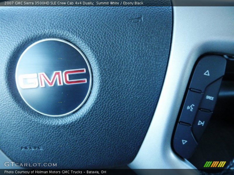 Summit White / Ebony Black 2007 GMC Sierra 3500HD SLE Crew Cab 4x4 Dually