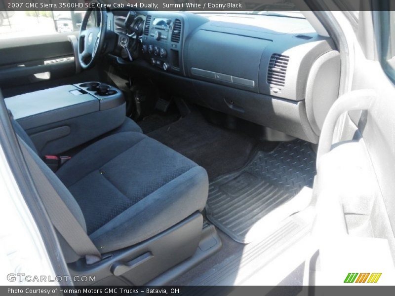 Summit White / Ebony Black 2007 GMC Sierra 3500HD SLE Crew Cab 4x4 Dually