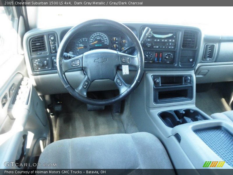 Dark Gray Metallic / Gray/Dark Charcoal 2005 Chevrolet Suburban 1500 LS 4x4