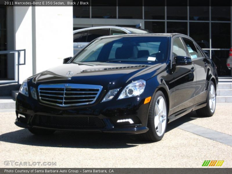 Black / Black 2011 Mercedes-Benz E 350 Sedan